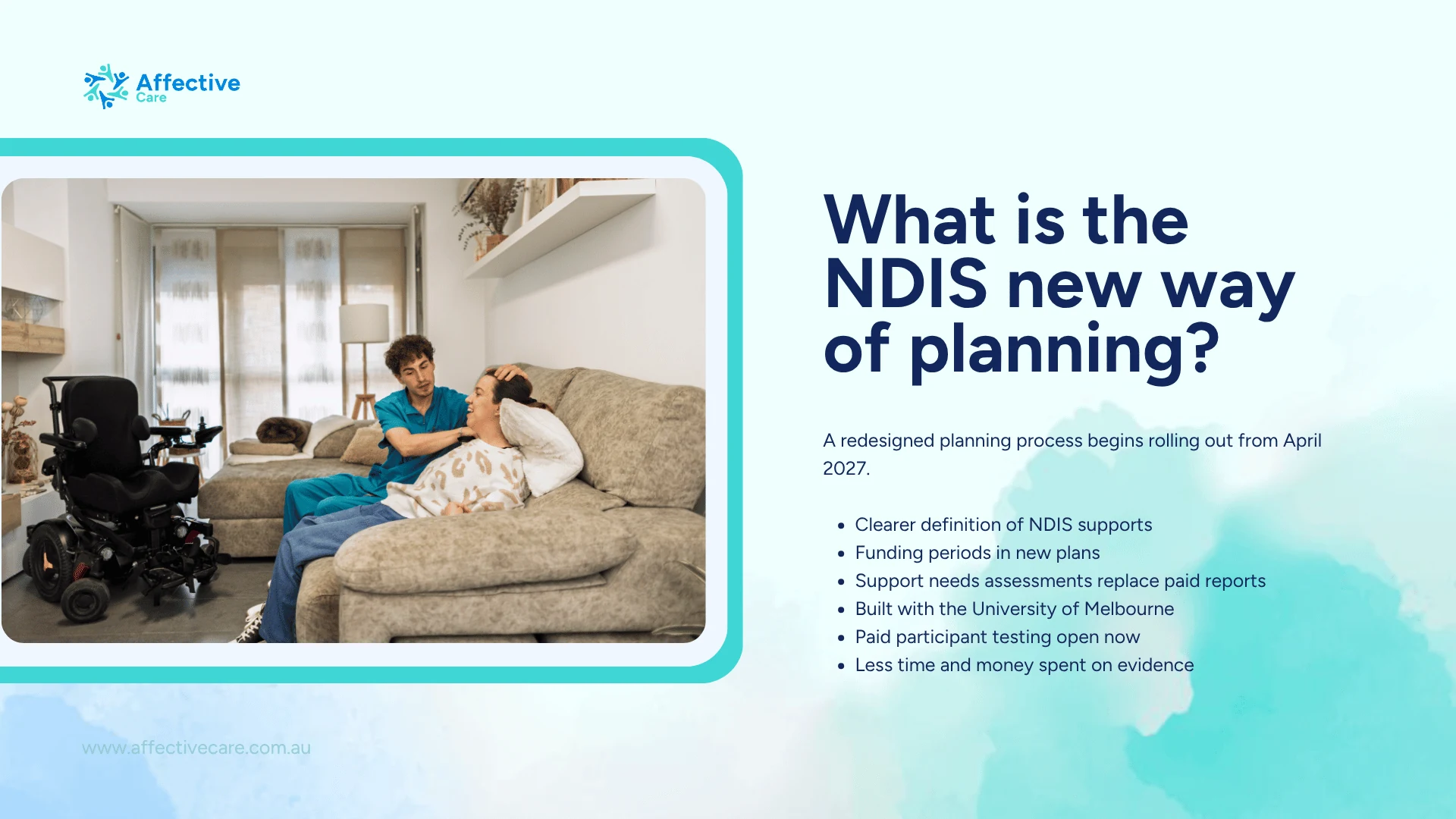 The NDIS new way of planning begins rolling out from April 2027