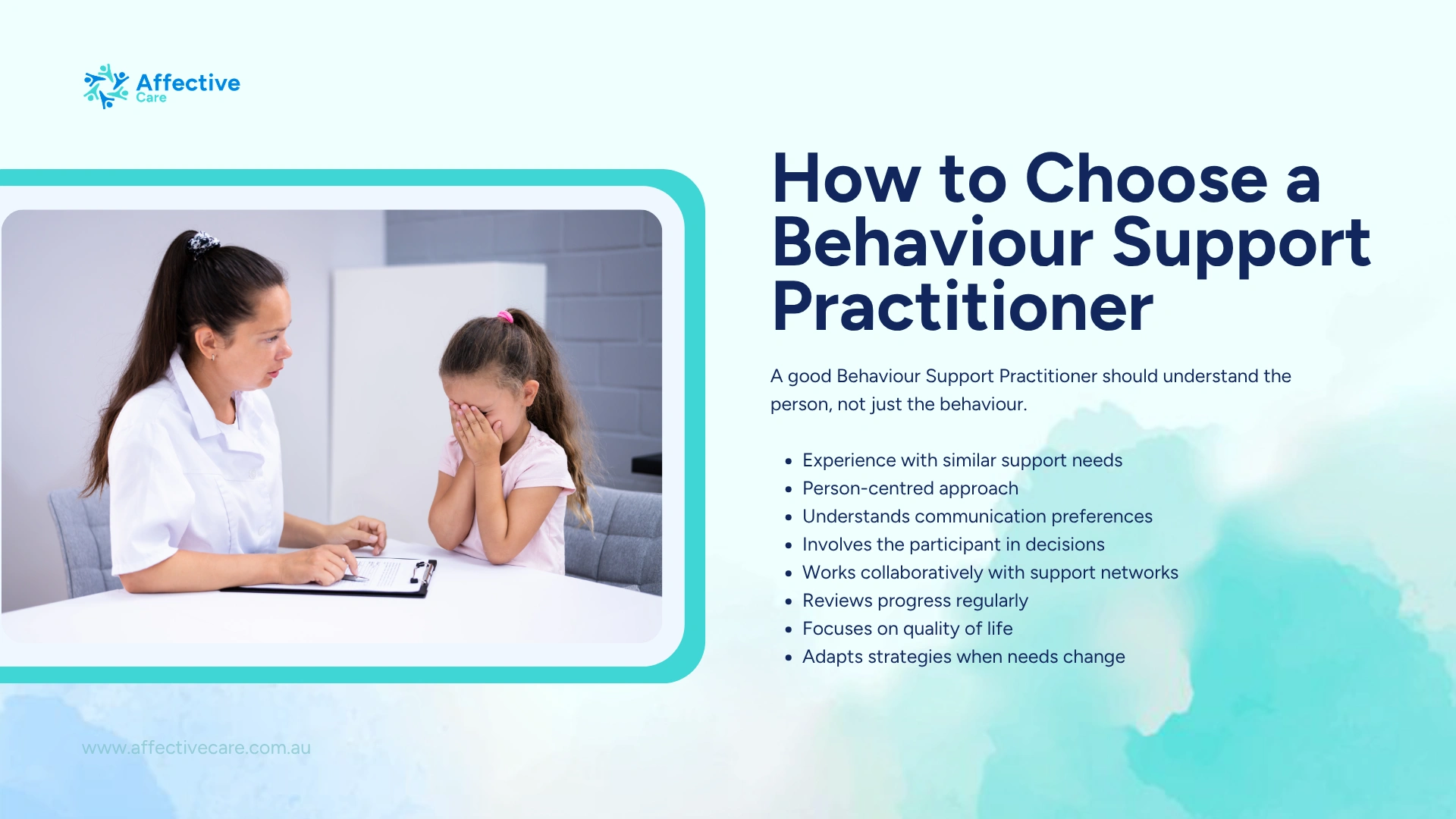 How to choose Behaviour Support Practitioner
