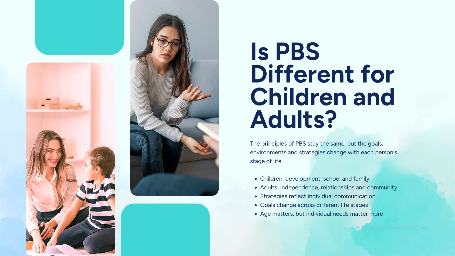 is pbs different for children and adults