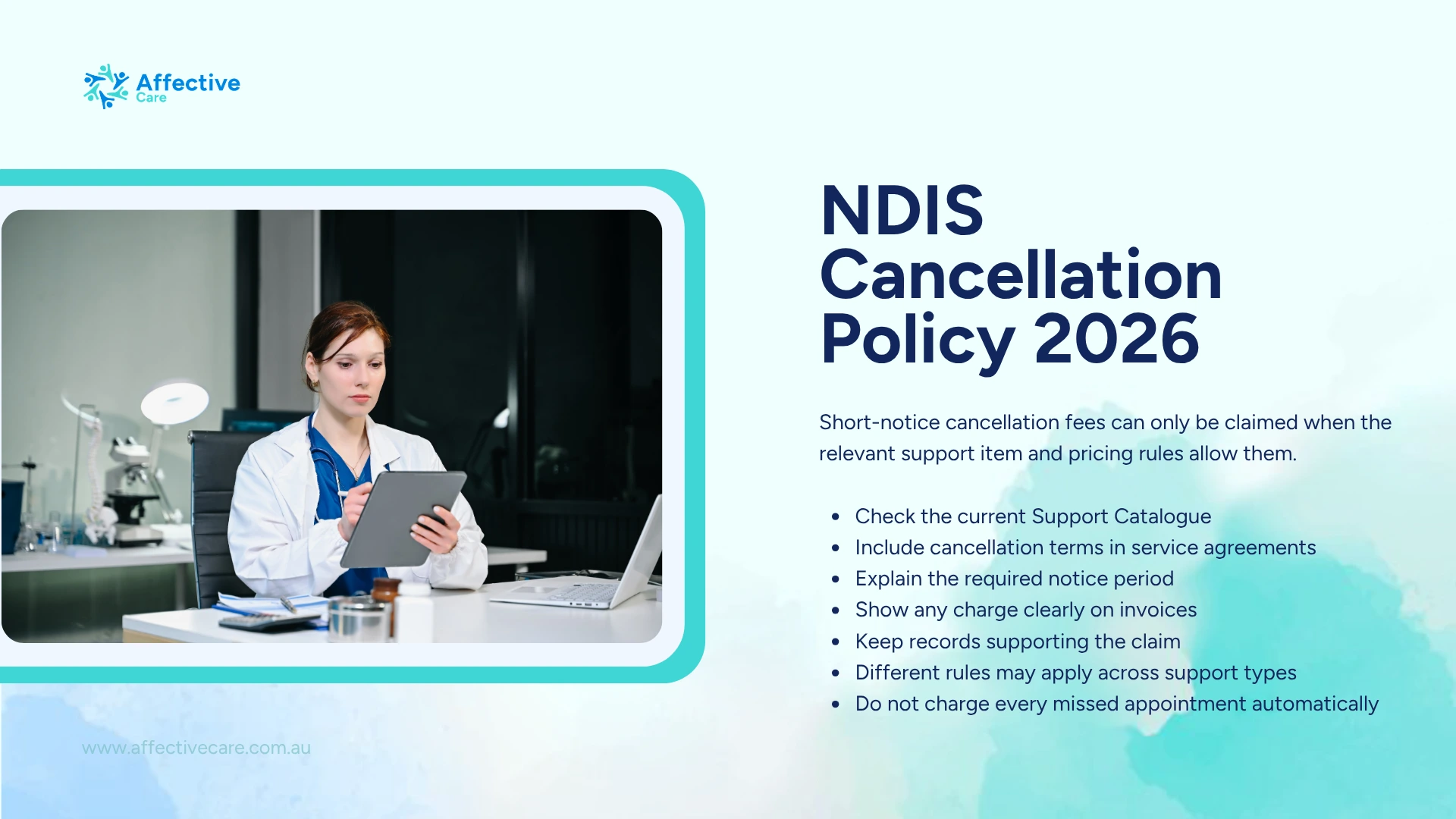 NDIS Cancellation policy 2026