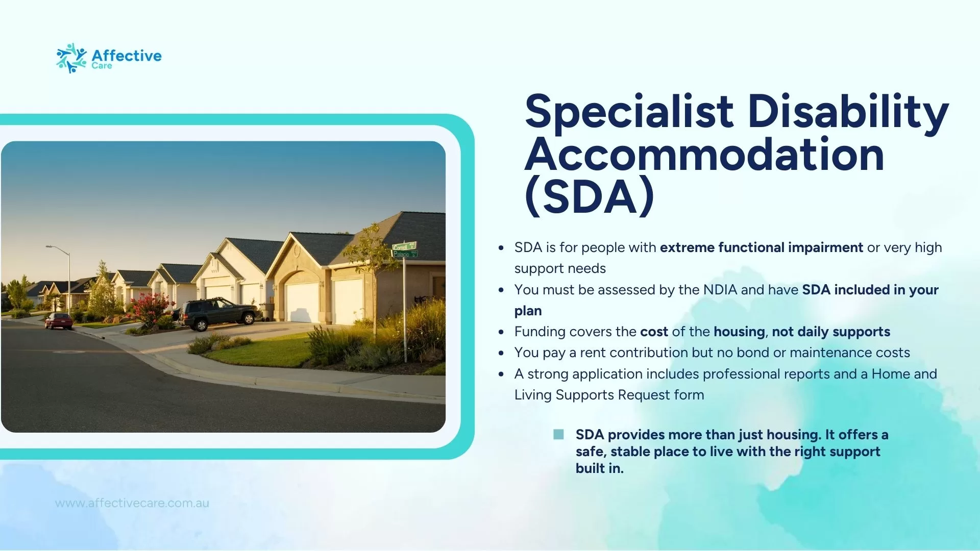 Specialist Disability Accommodation (SDA)