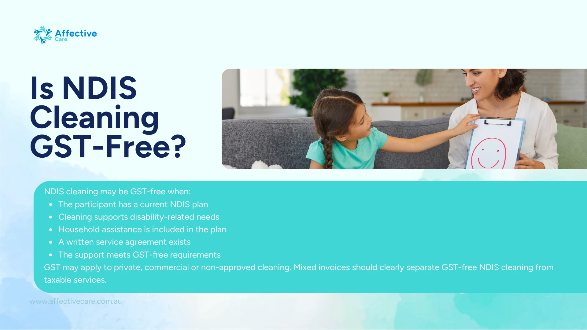 Is NDIS Cleaning GST Free
