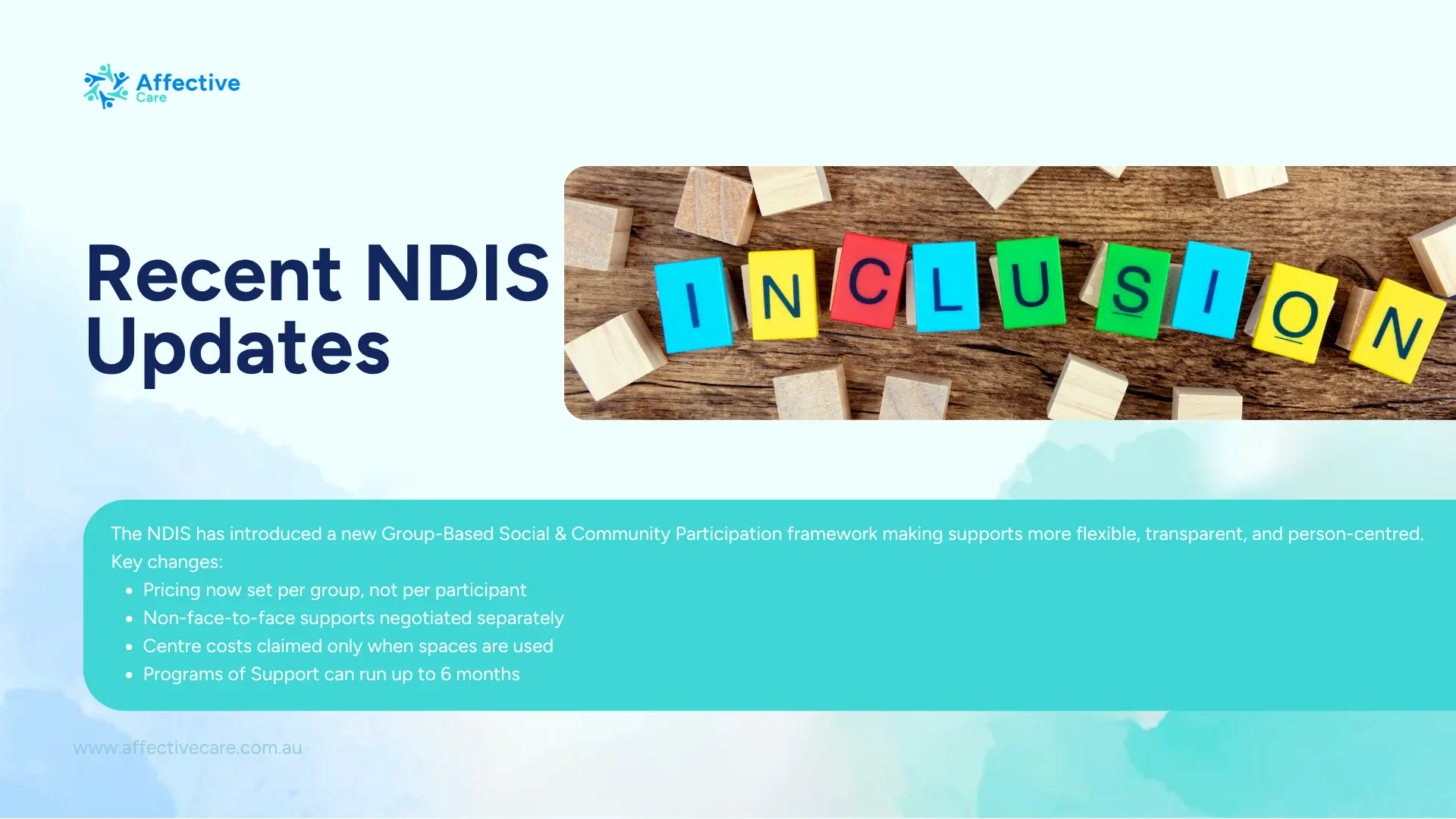 Recent NDIS Updates