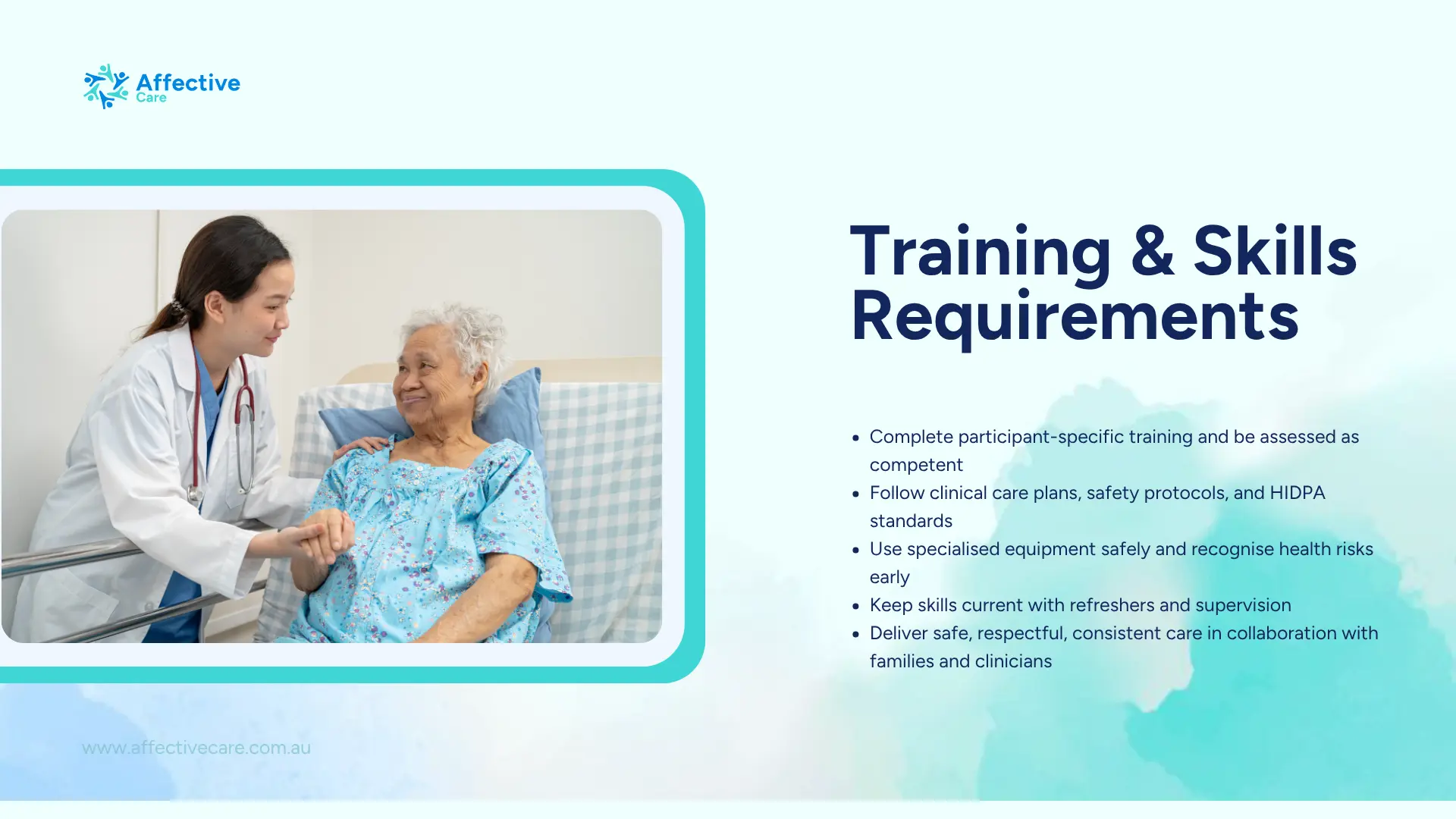 Training and Skill Requirement for NDIS High Intensity Support