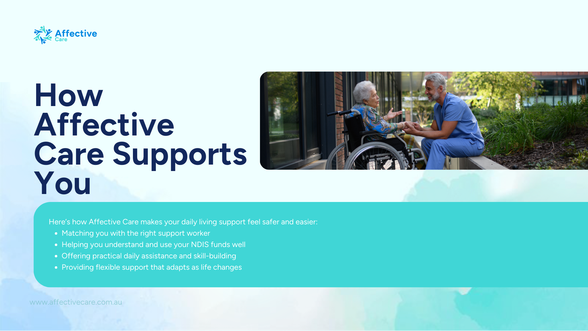 How Affective Care supports you with ADL NDIS