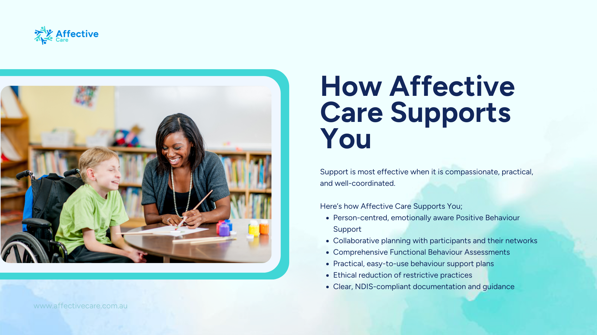 How affective care supports you in PBS