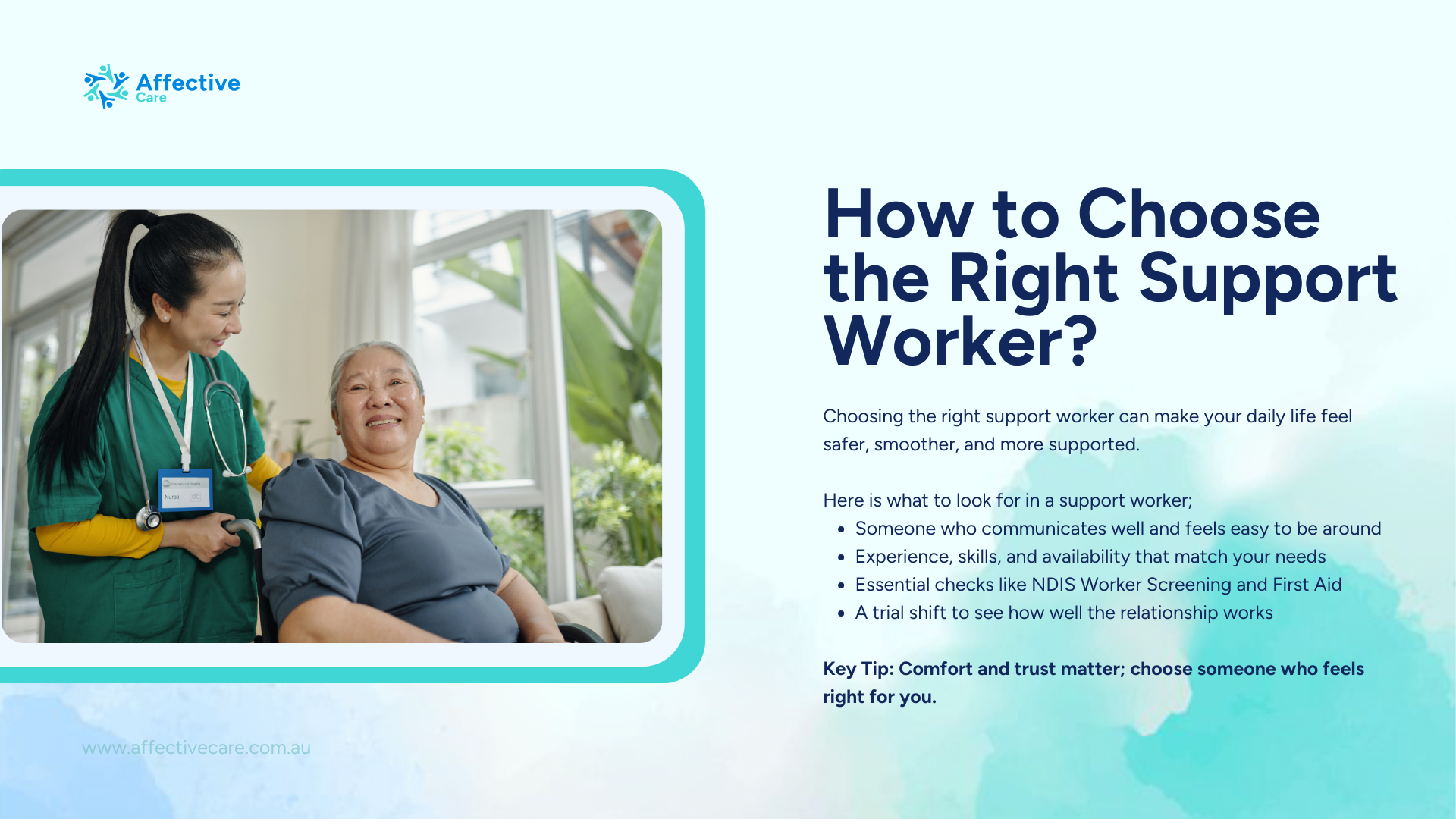 How to choose right support worker NDIS