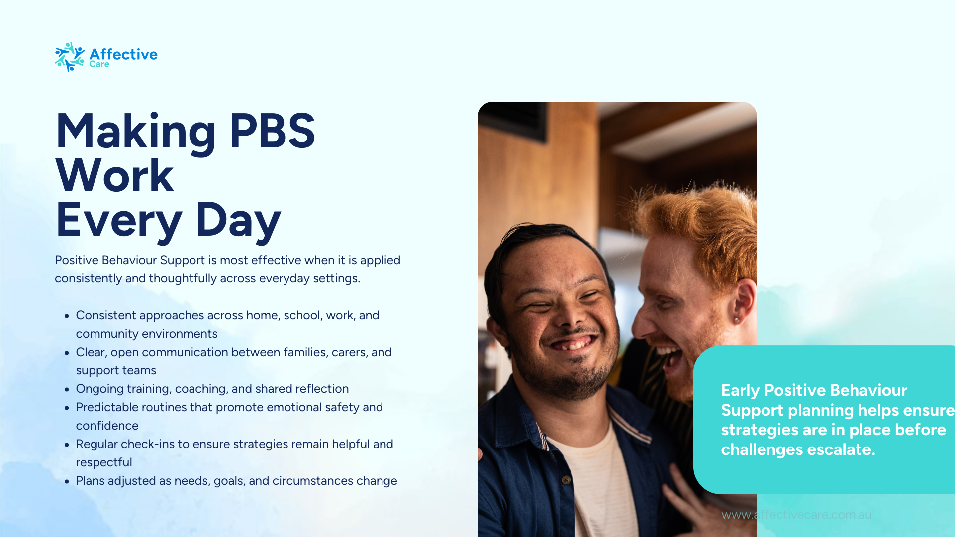 Making Positive Behaviour Support Work every day