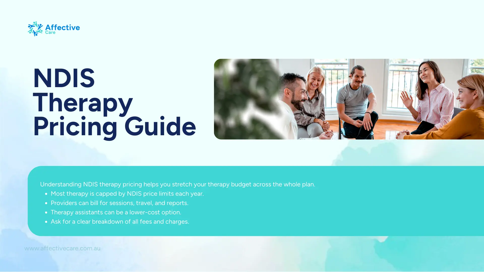 NDIS therapy pricing guide