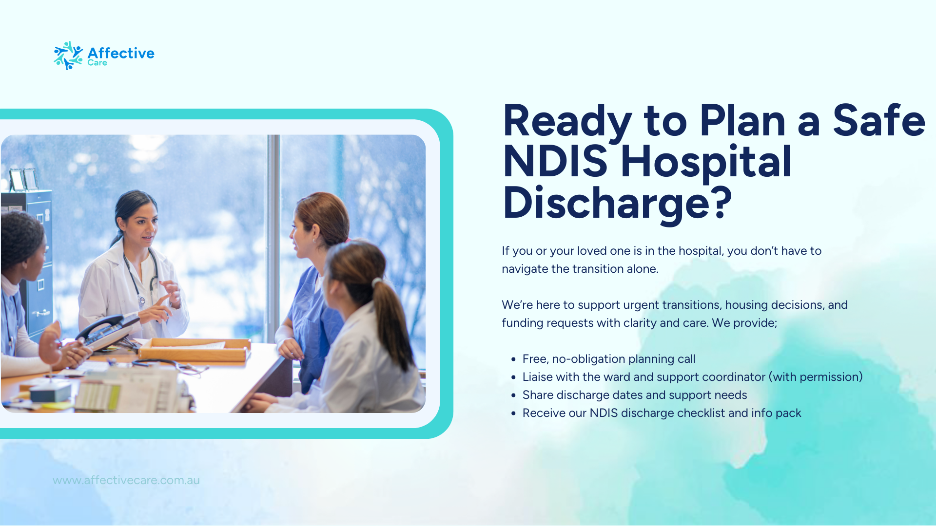 Ready to Plan Safe NDIS Hospital Discharge