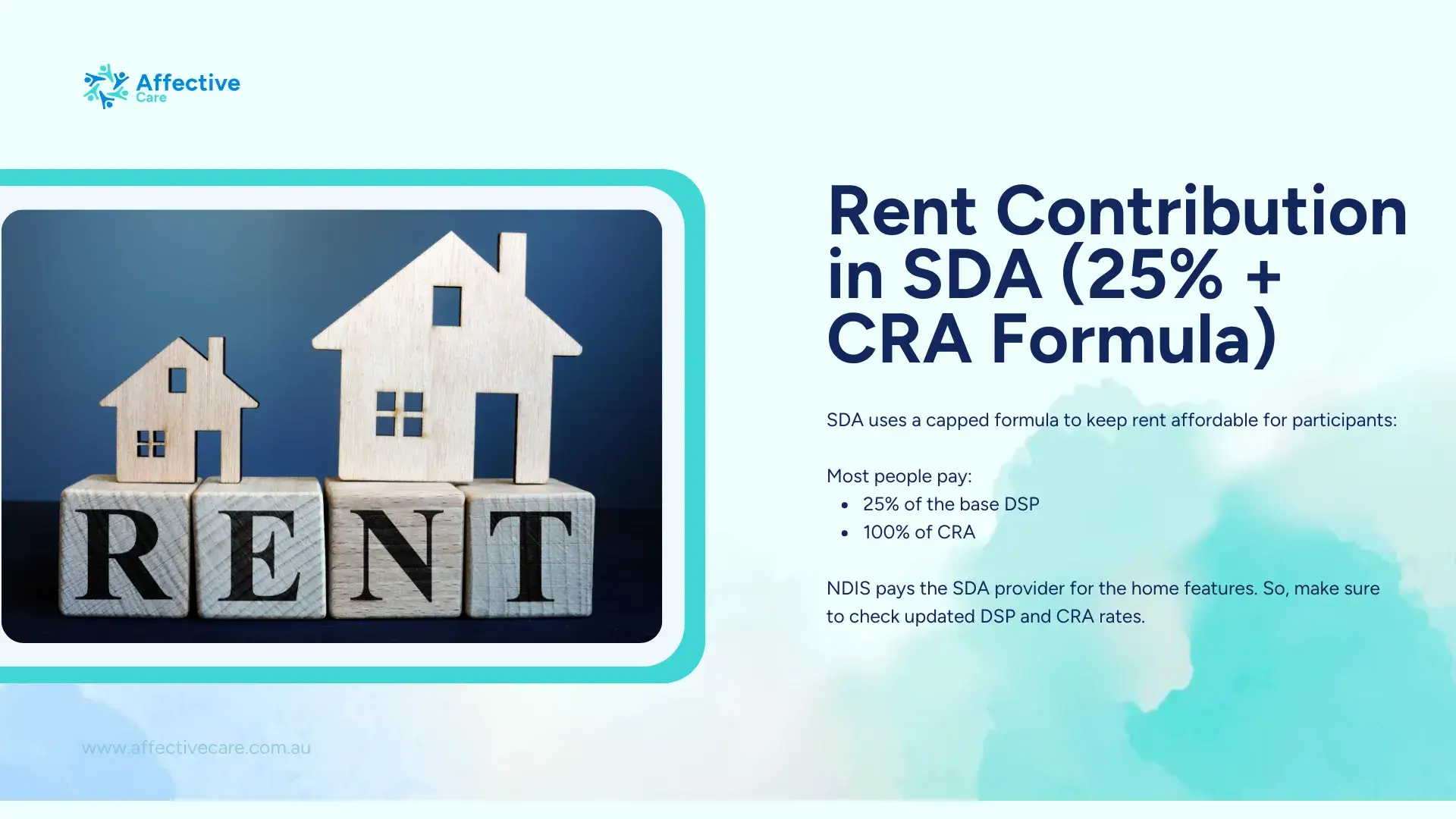 Reasonable Rent Contribution in SDA