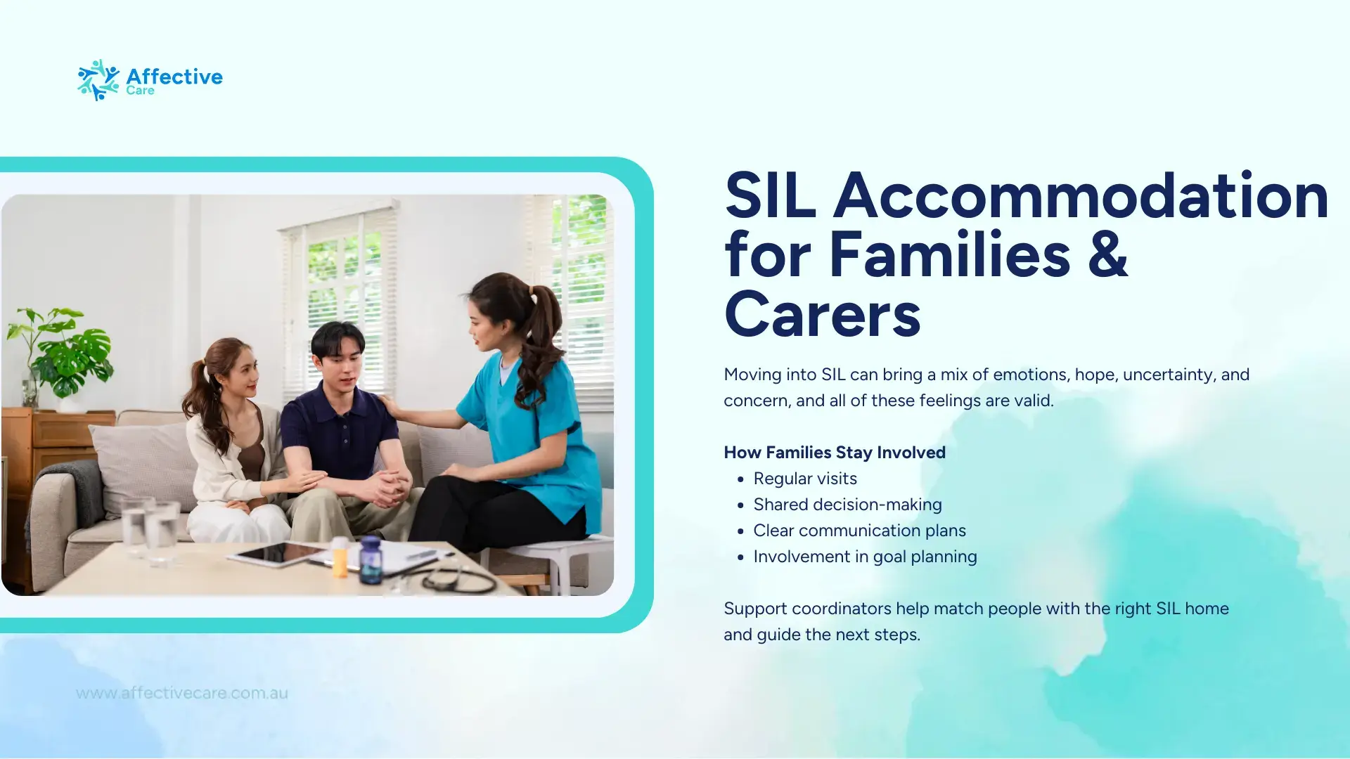 SIL accommodation for families and carers