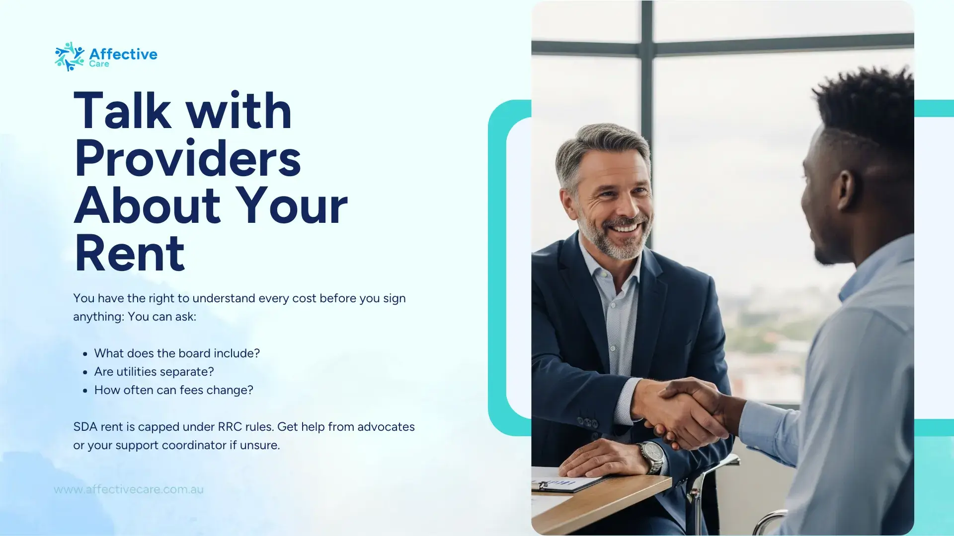 Talk with Providers About Your Rent
