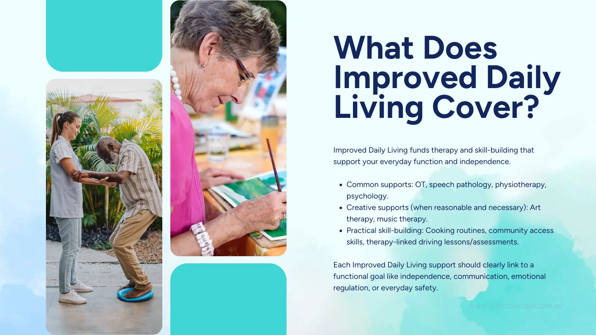 What does NDIS Improved Daily Living Cover