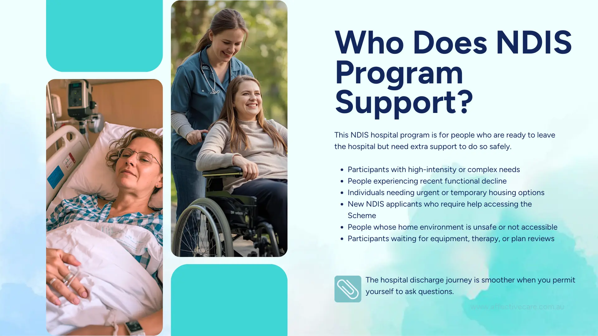 Who Does NDIS Hospital Discharge Program Support