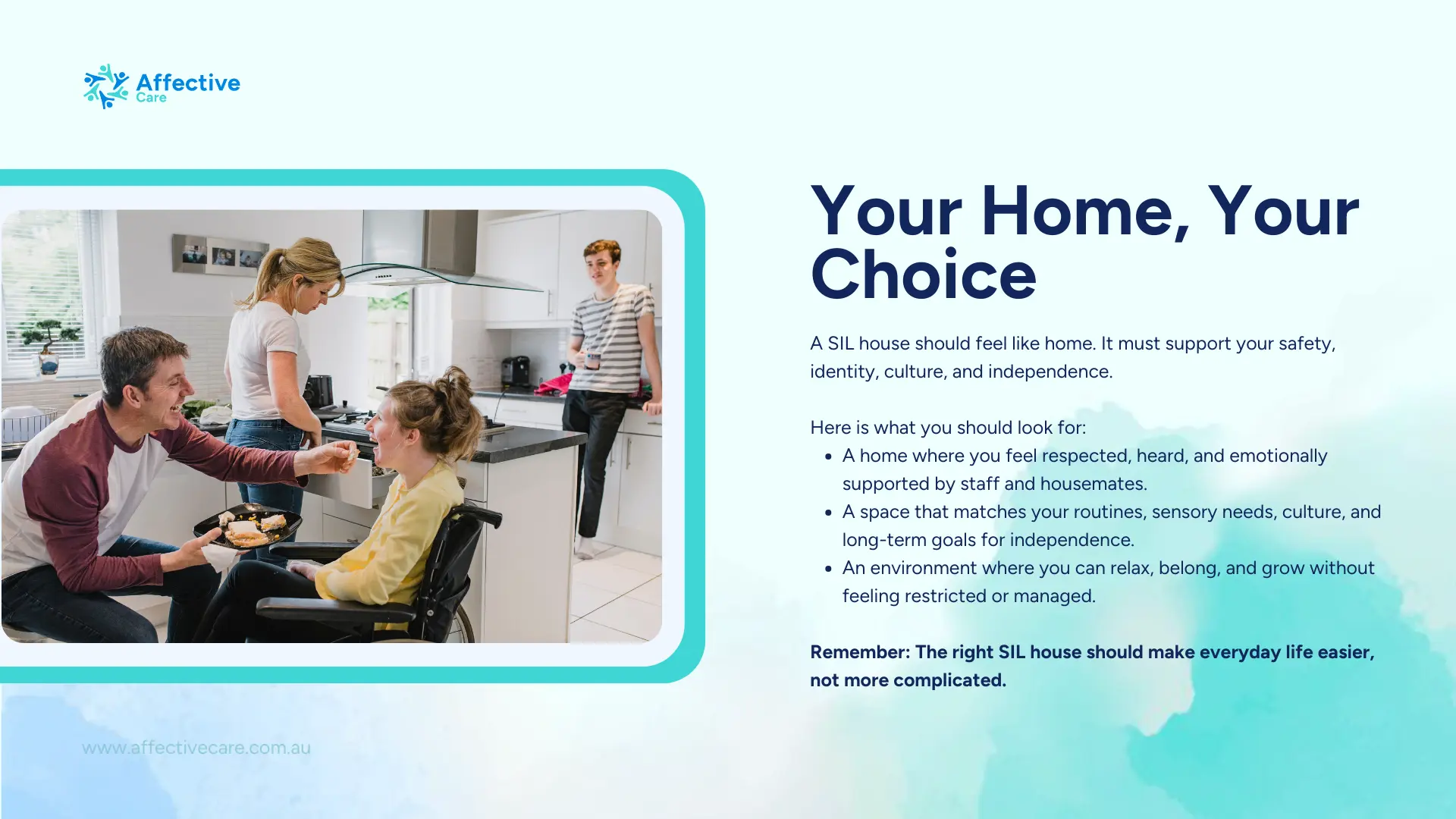 Your home, your choice