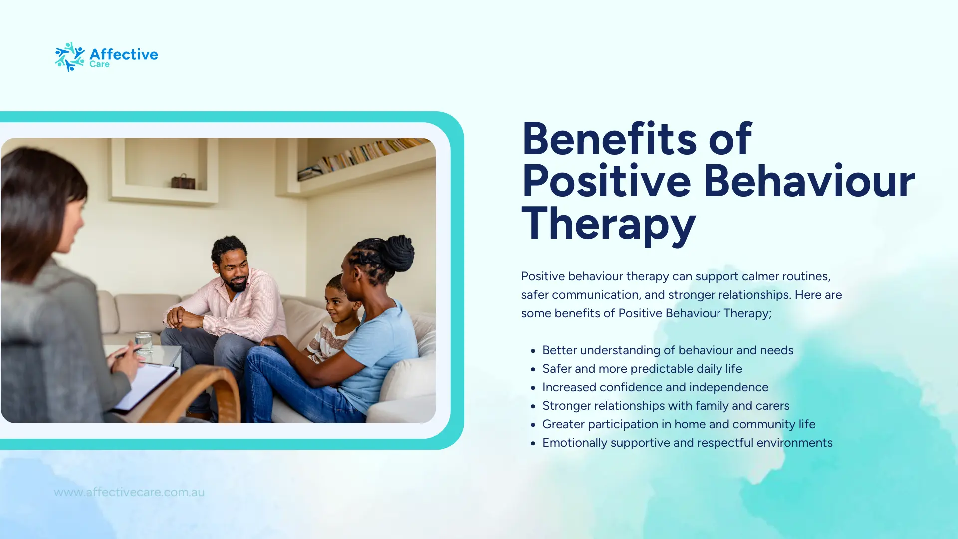 Benefits of Positive Behaviour Therapy