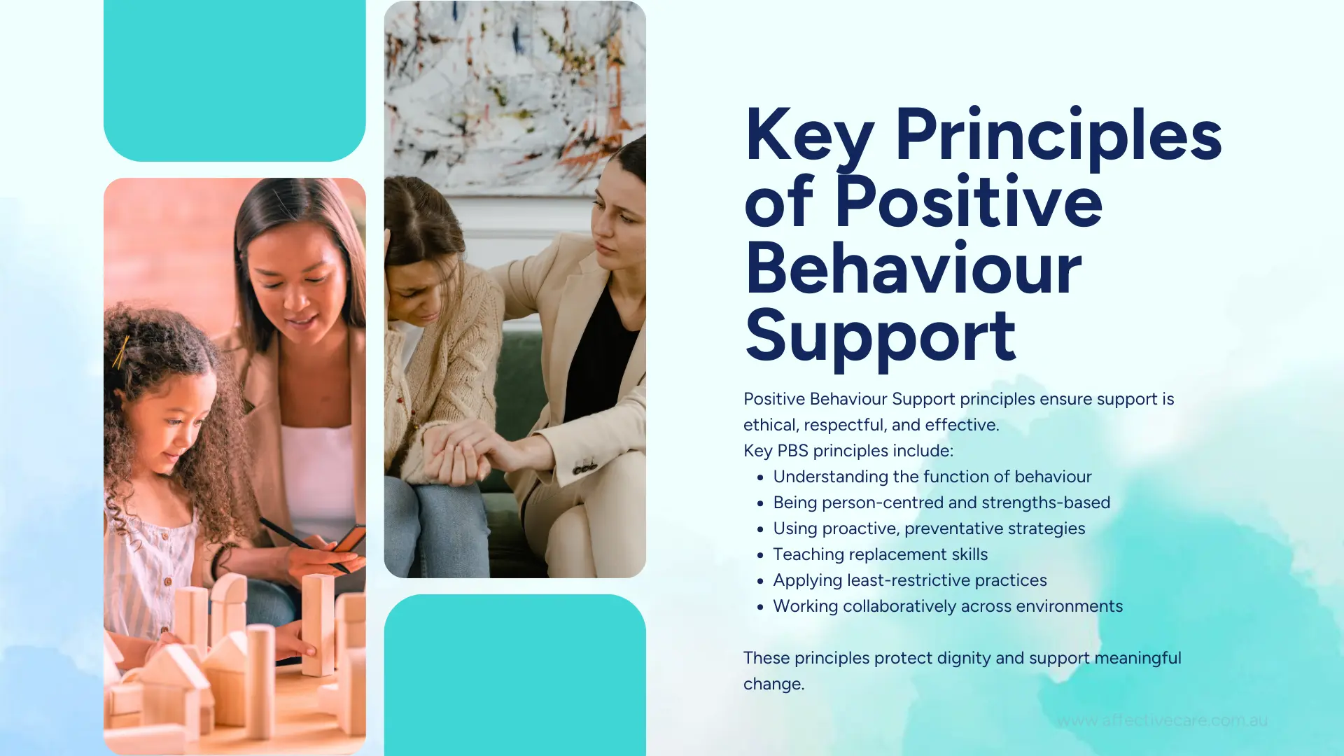 Key principles of positive behaviour support