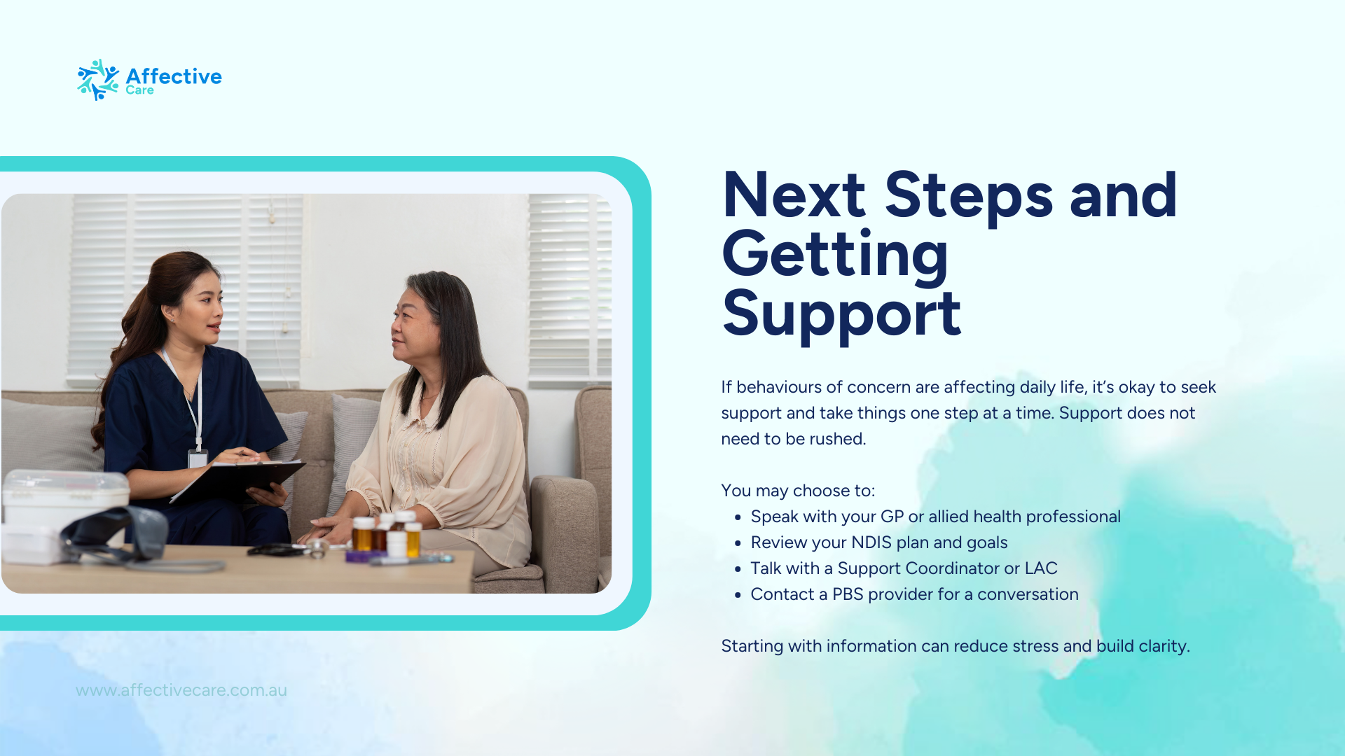 Next steps and getting support NDIS PBS