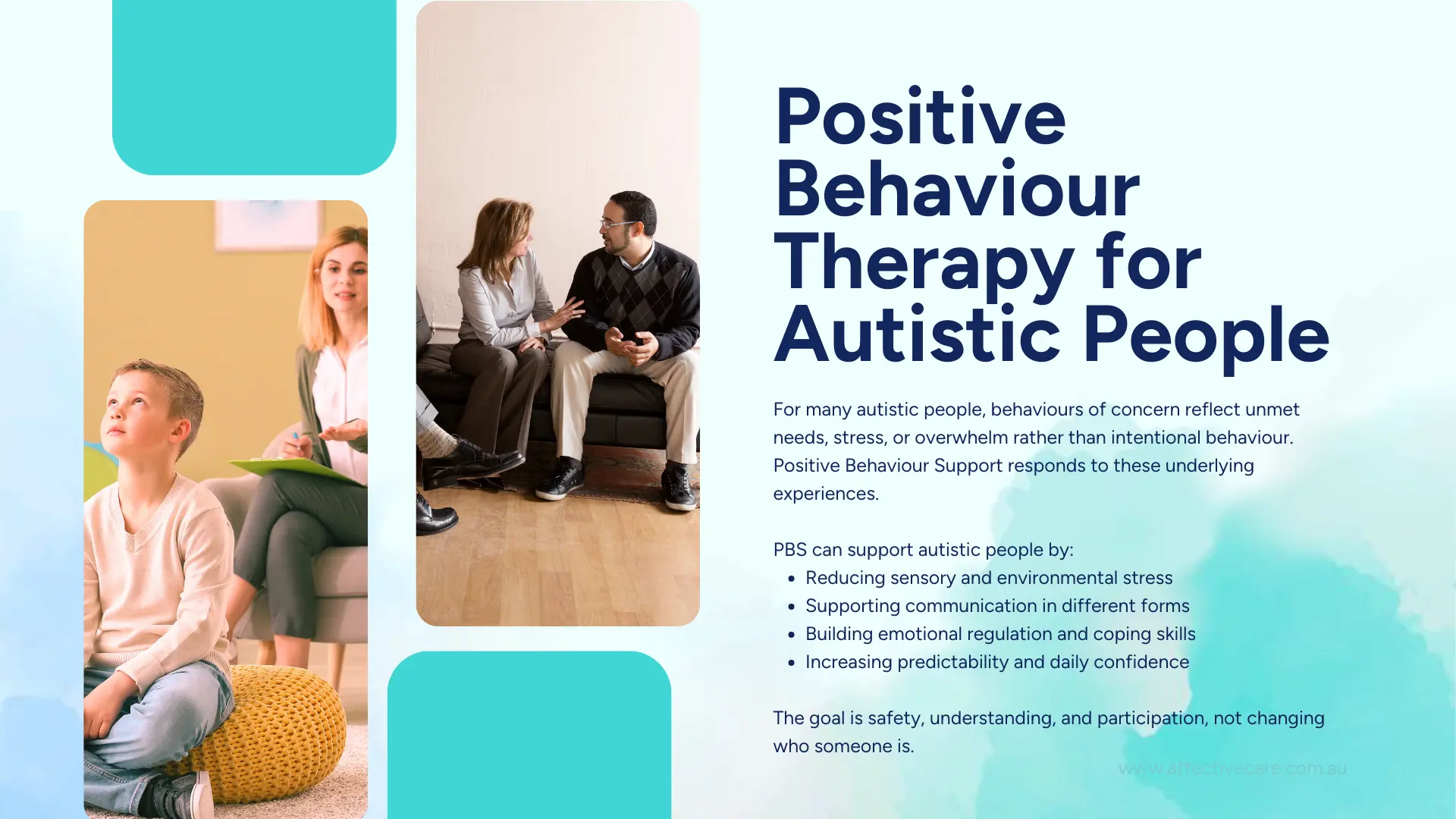 Positive Behaviour Therapy for autistic people