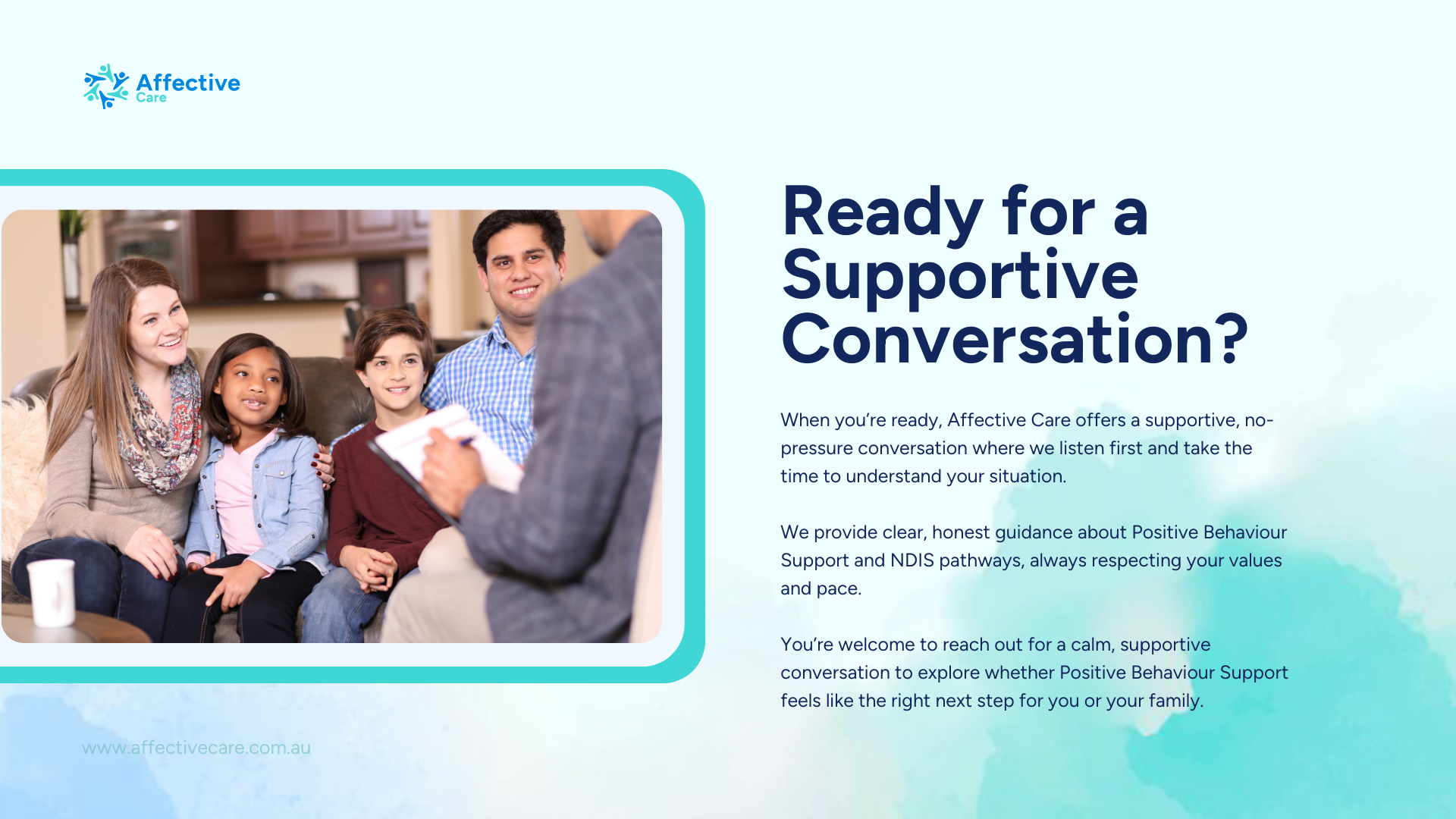 Ready for a supportive conversation