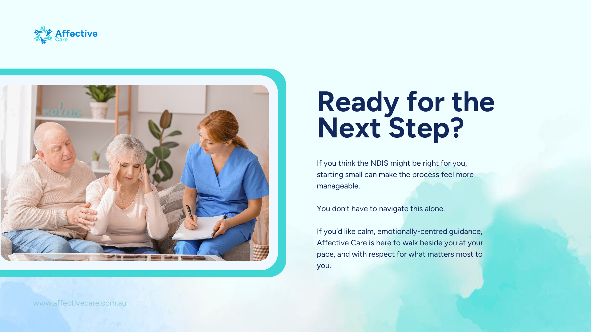Ready for the next step for NDIS