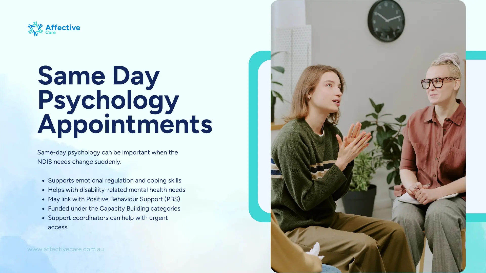 Same Day Psychology Appointments NDIS