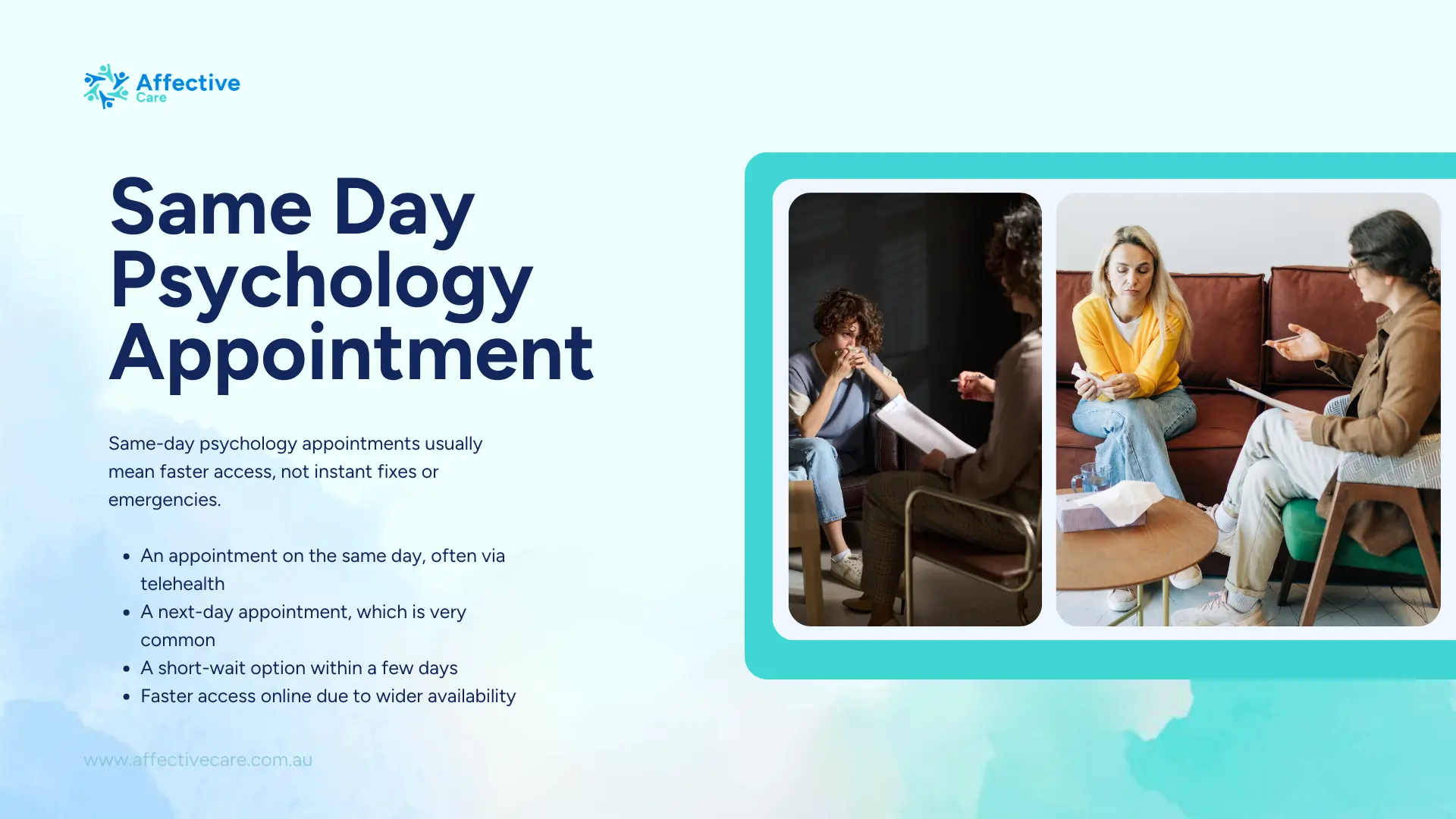 What is Same Day Psychology Appointment