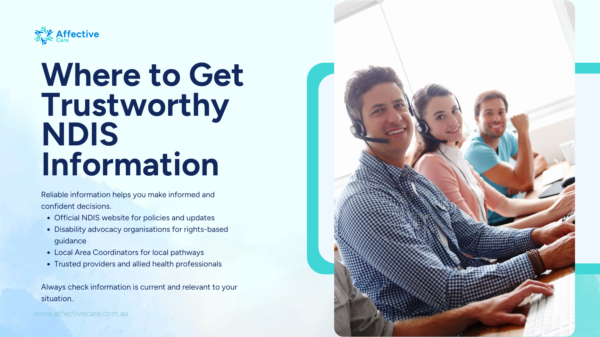 Where to get trustworthy NDIS information