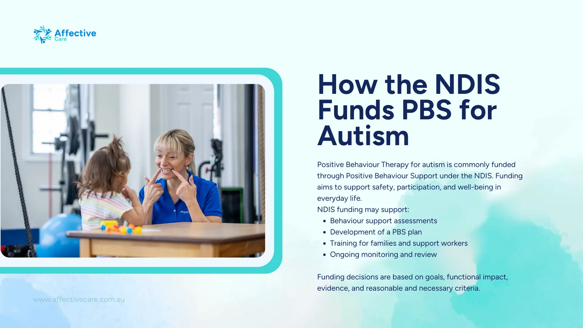 how the NDIS funds PBS for autism