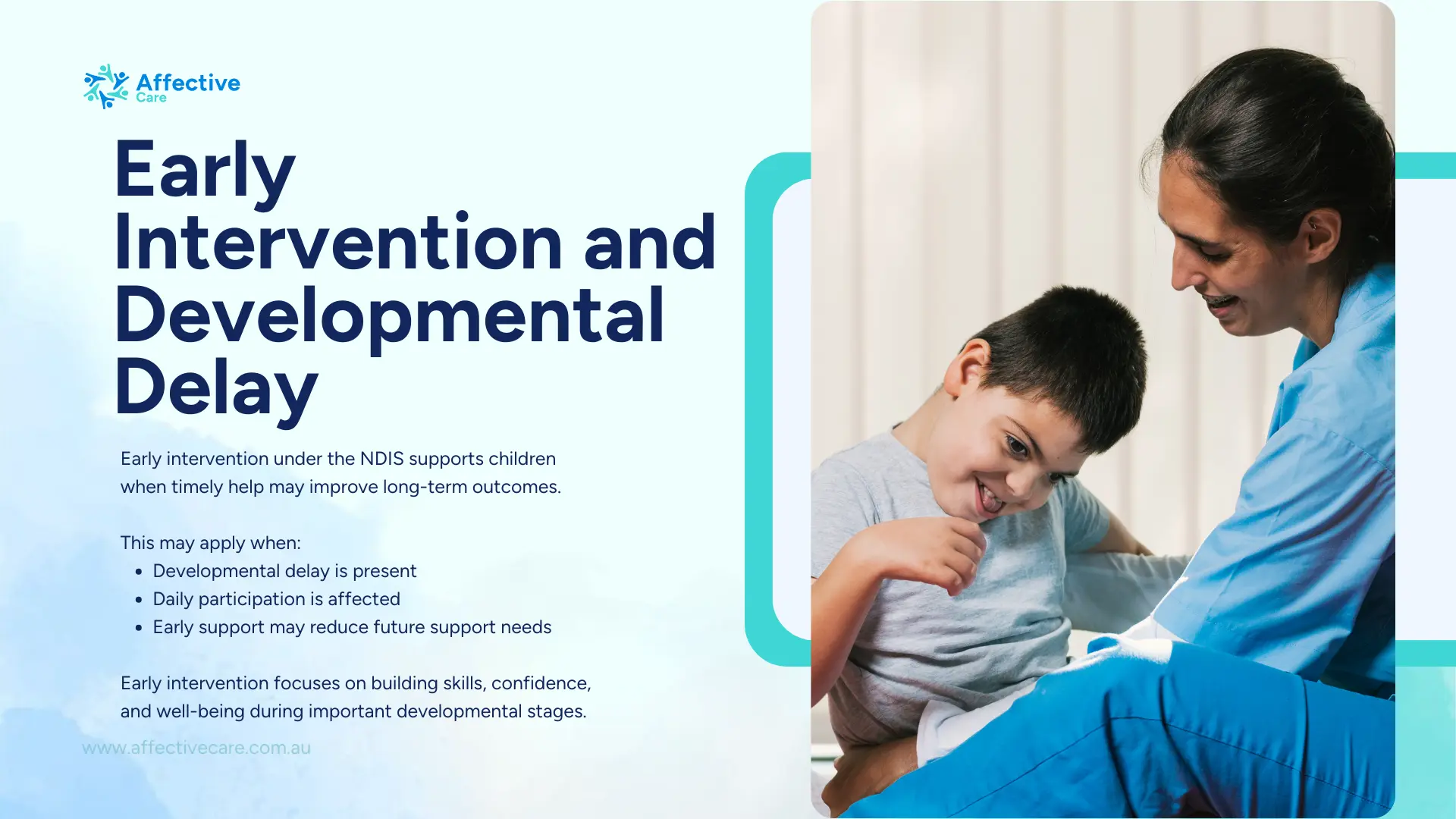 Early intervention and developmental delay NDIS