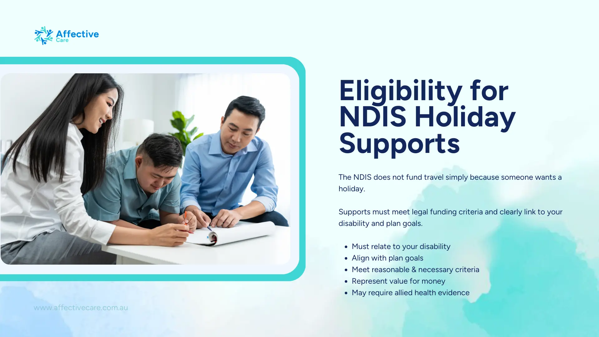 Eligibility for NDIS Holiday supports