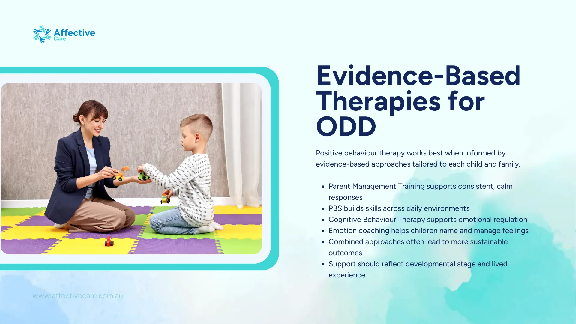 Evidence based therapies for ODD