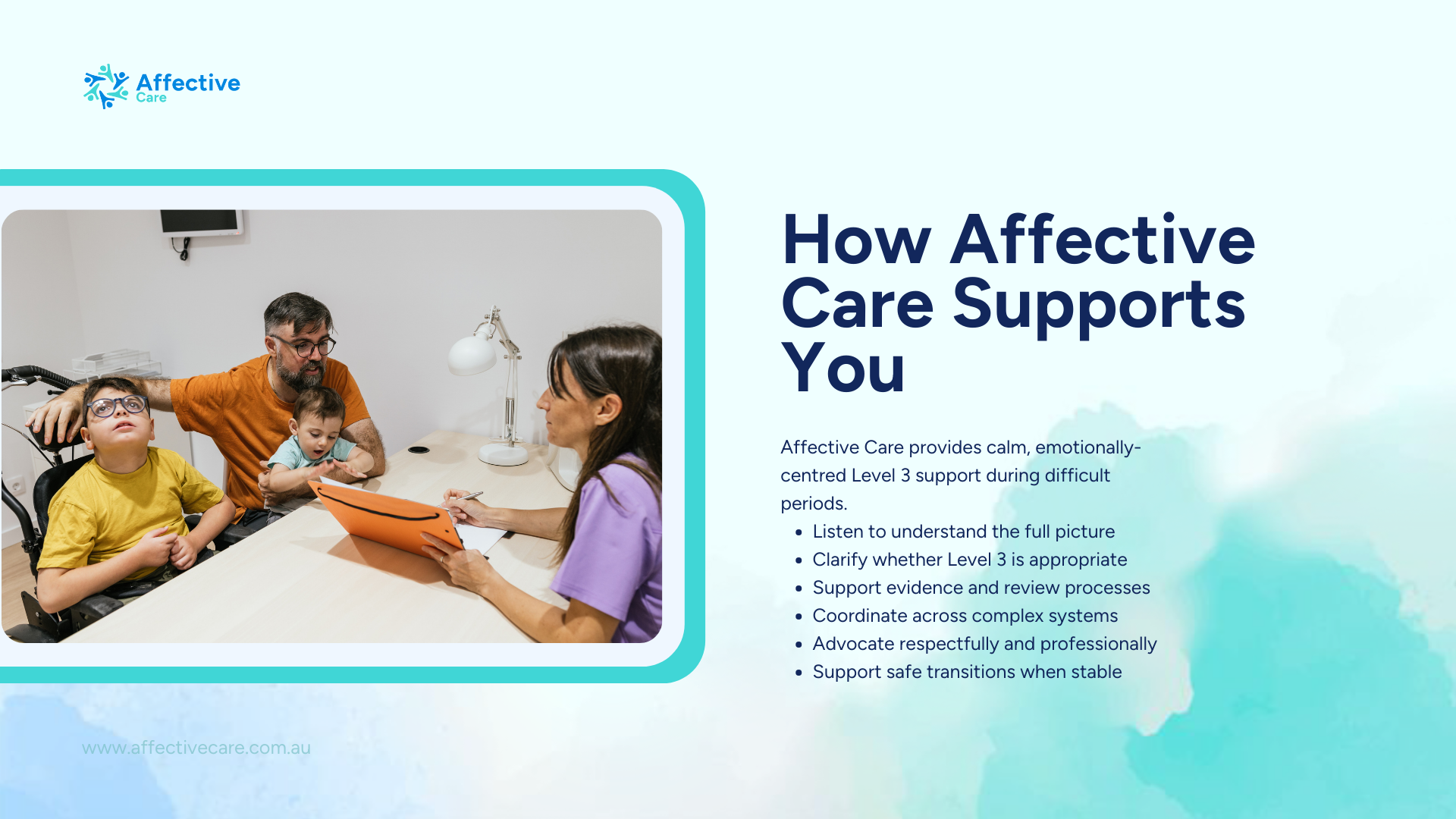 How affective care supports