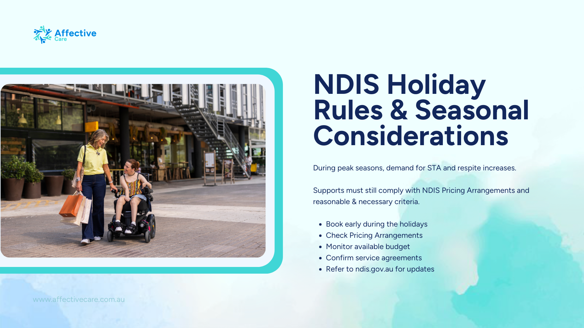 NDIS Holiday Rules and Seasonal Considerations