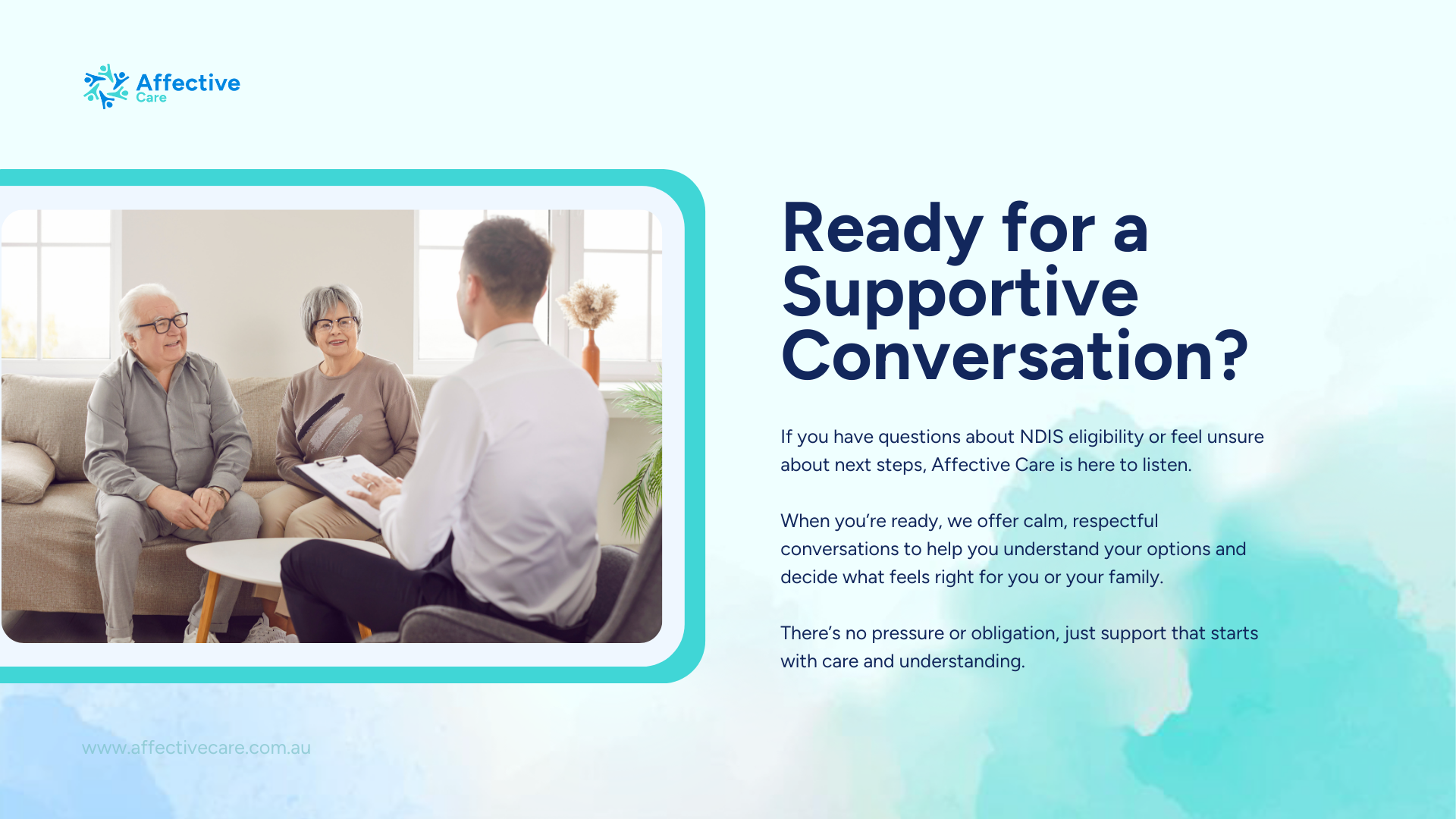 Ready for supportive converstaion