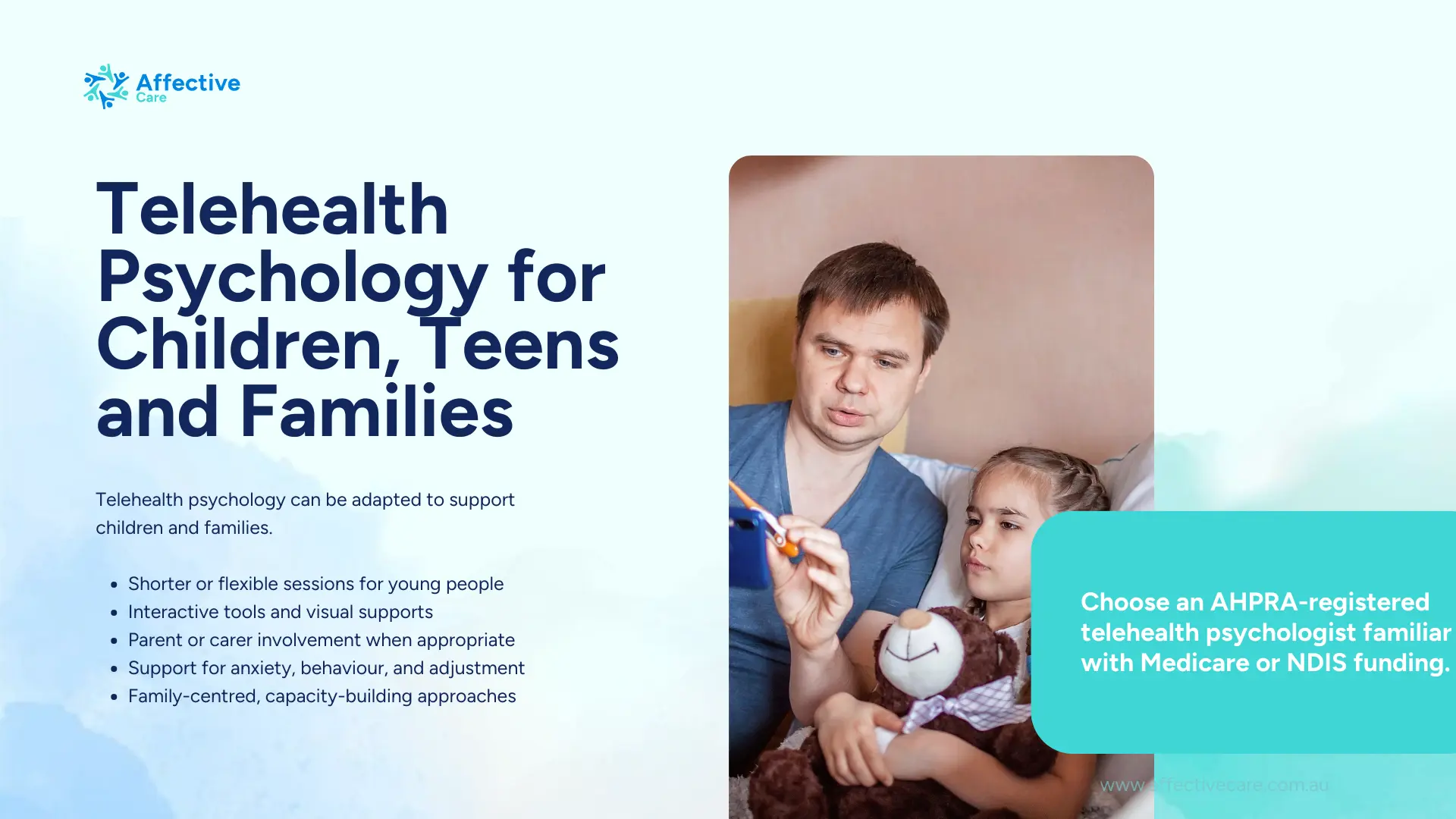 Telehealth Psychology for Children, Teens and Families