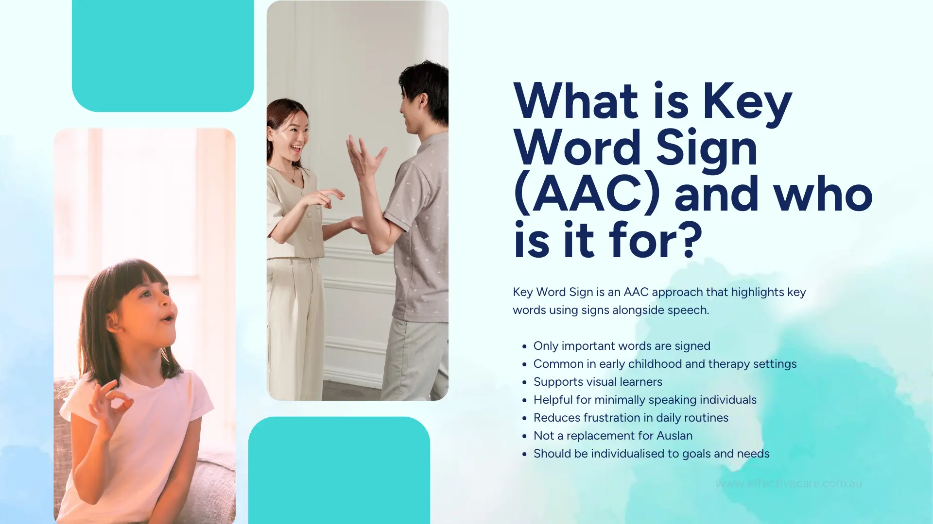 What is Key Word Sign (AAC) and who is it for