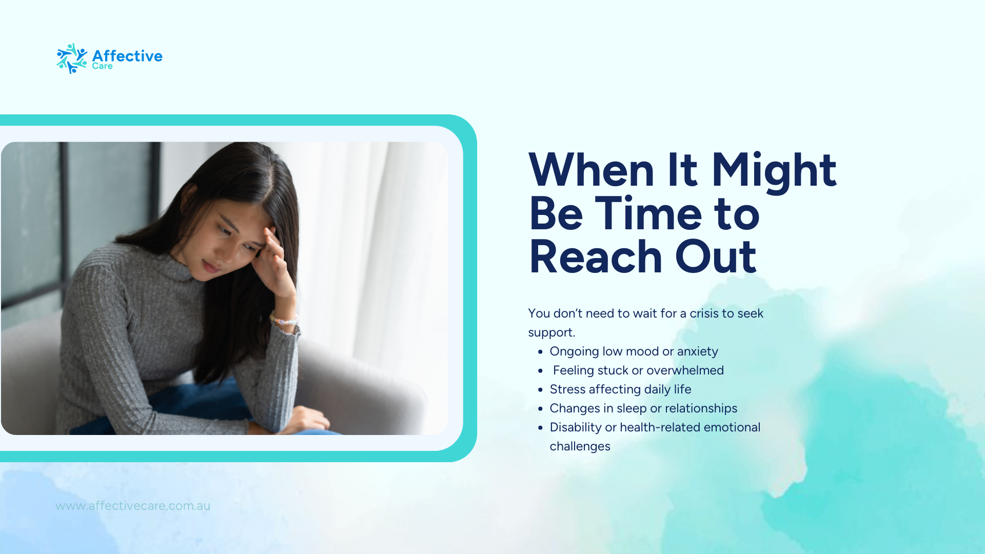 When it might be time to reach out