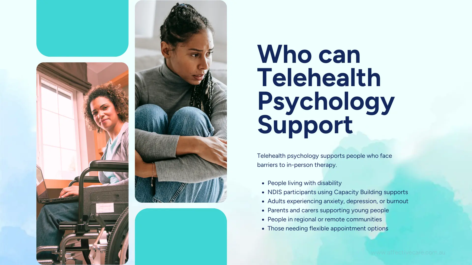 Who can Telehealth Psychology support