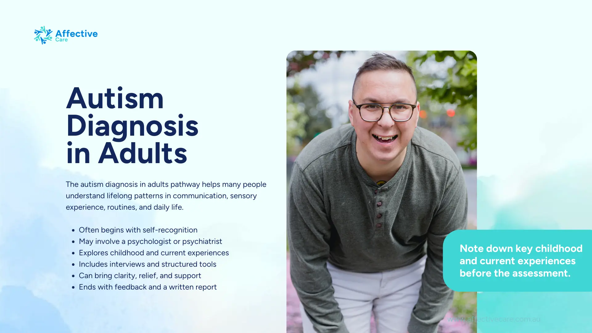 Autism diagnosis in adults