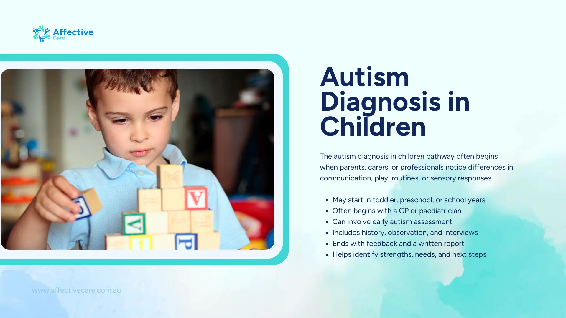 Autism diagnosis in children