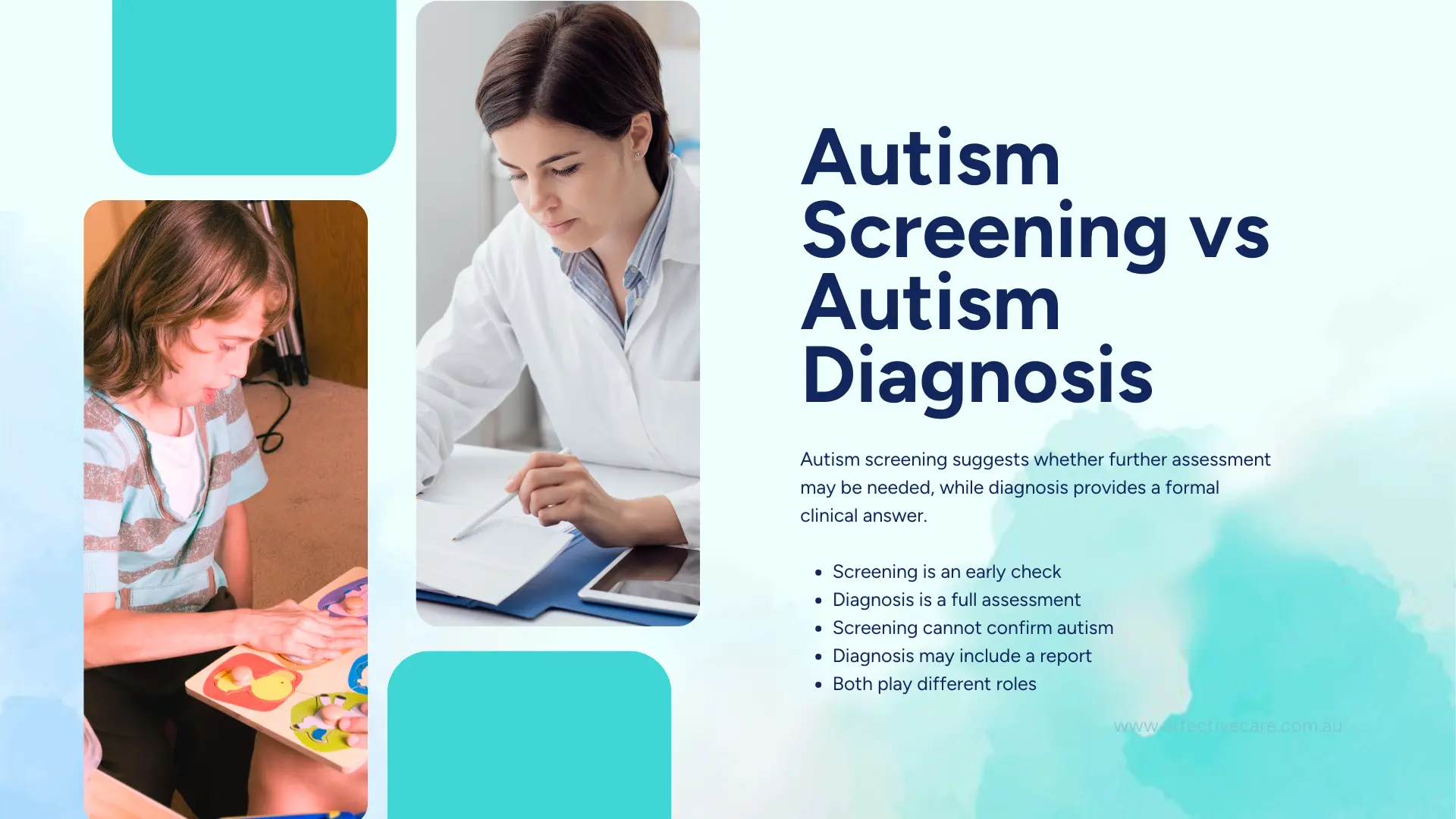 Autism screening vs Autism Diagnosis