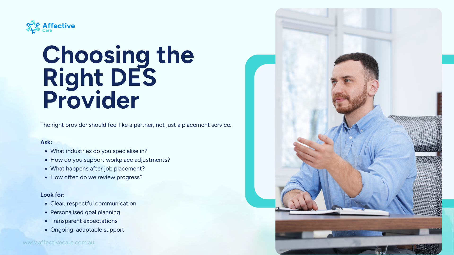 Choosing the right DES provider