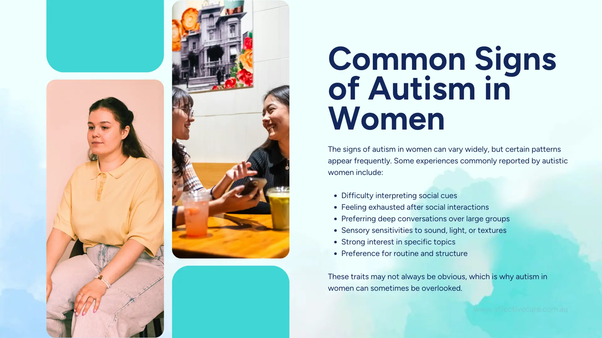 Common signs of autism in women