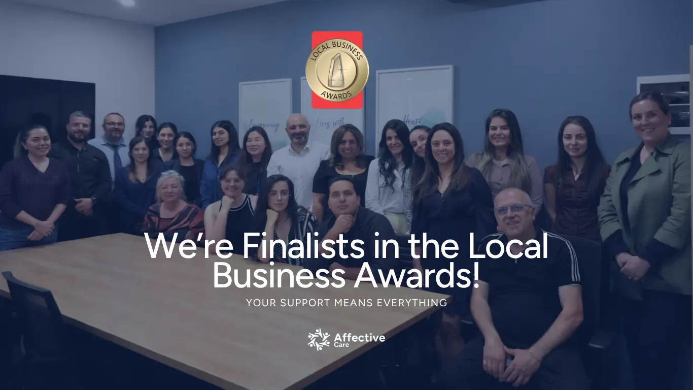 Finalist in the local business awards, Affective Care