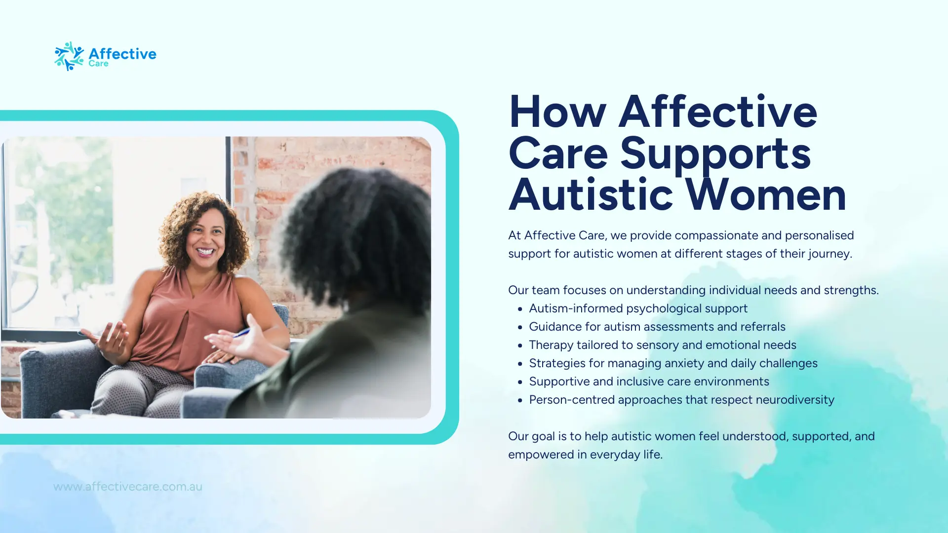 How affective care supports autistic women