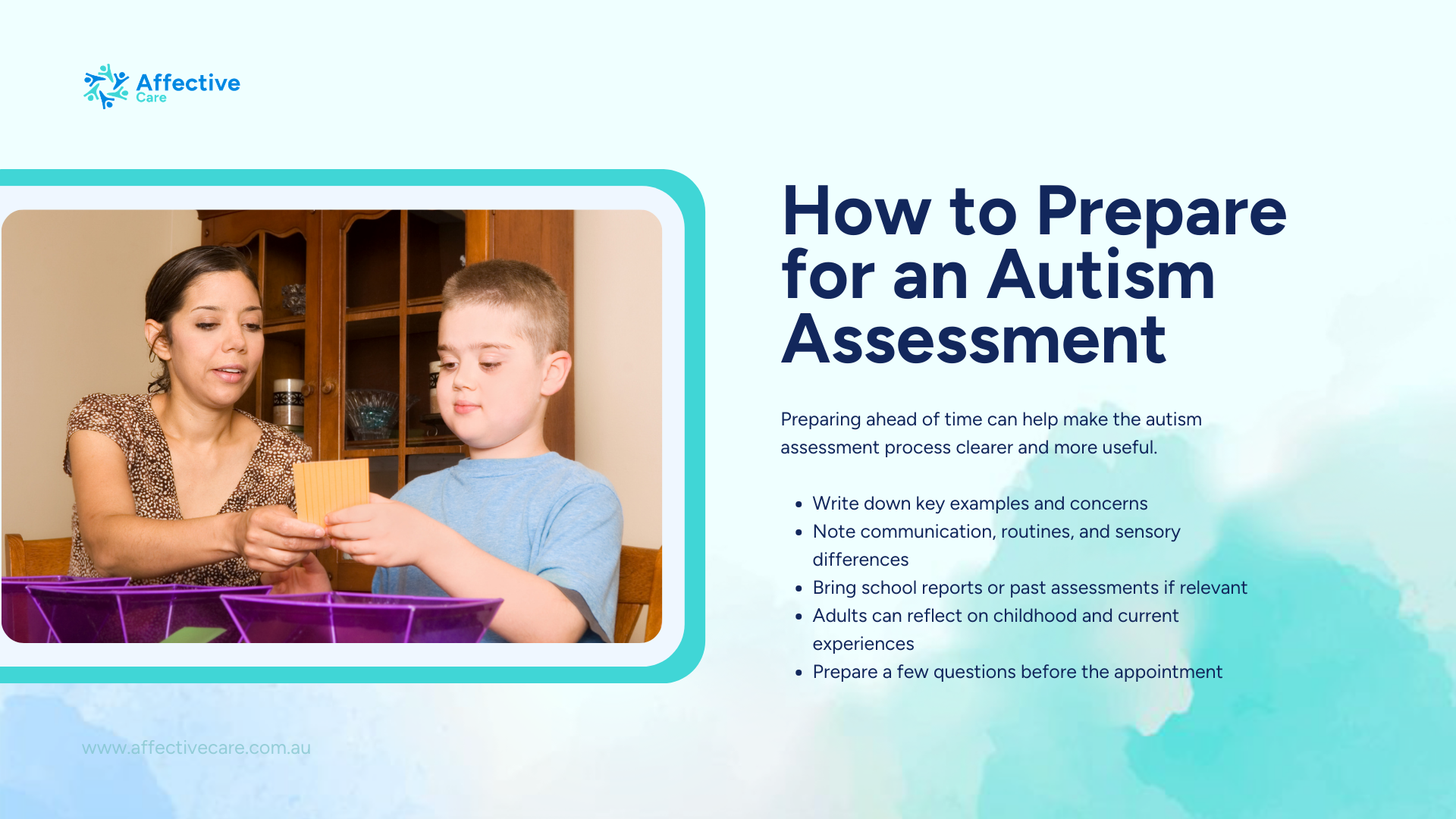 How to prepare for an autism assessment
