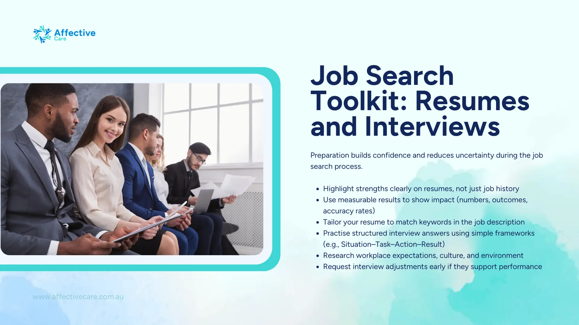 Job search toolkit, resumes and interviews