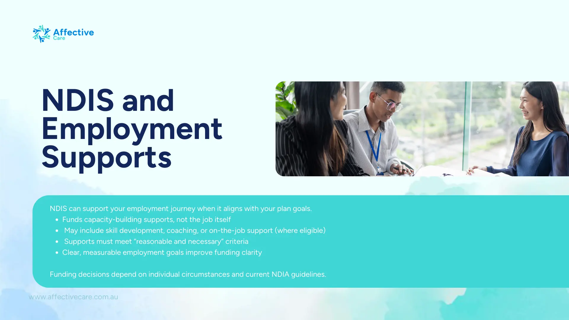 NDIS and employment supports